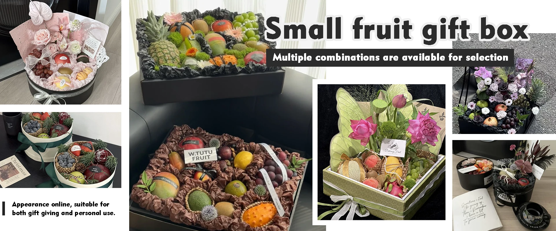 Kleine fruit geschenkdoos