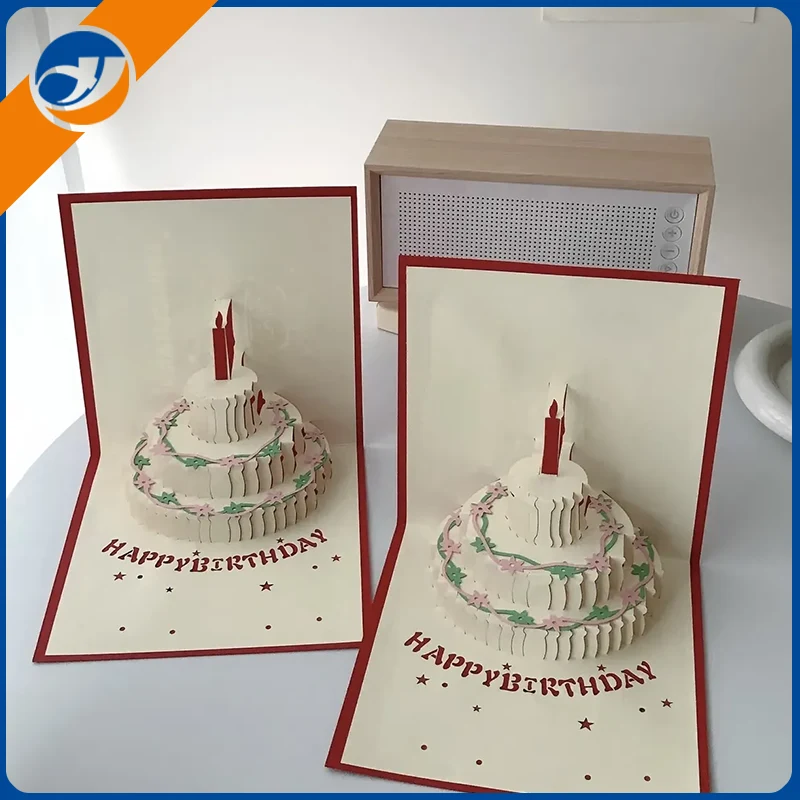 Verjaardag 3D Paper Card