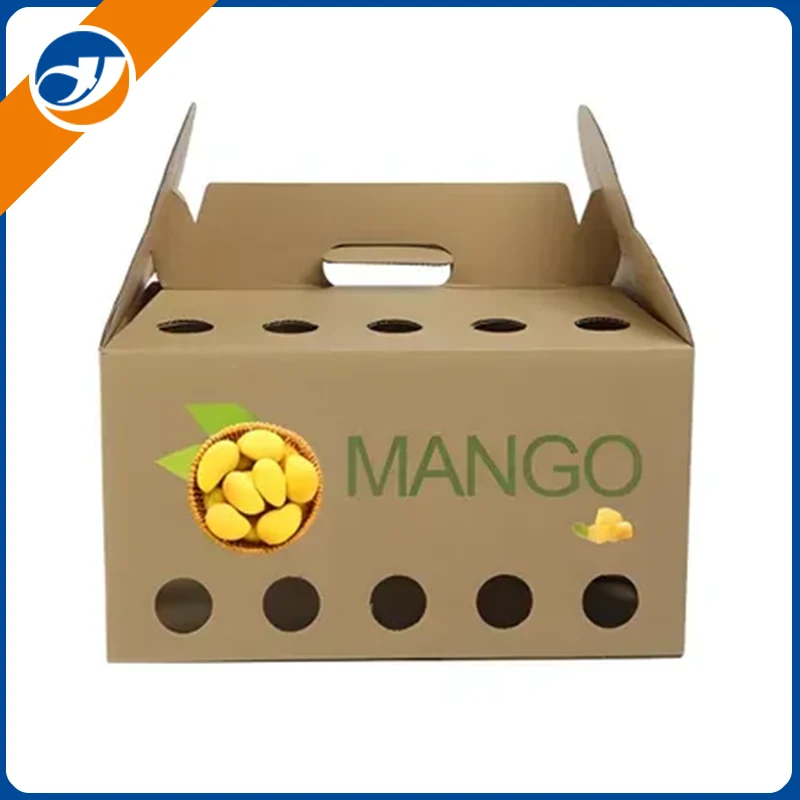 Fruit golfkartonnen doos